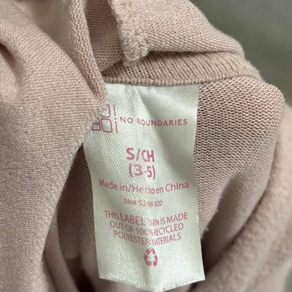 Pink Lightweight Sweatshirt Hoodie with Lightning Bolts and a Muff Pouch Size S - Picture 6 of 6